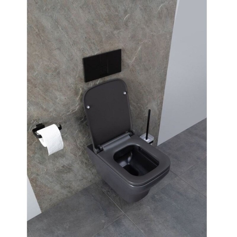 Подвесной унитаз Allen Brau Infinity 4.21011.AN, безободковый, цвет антрацит