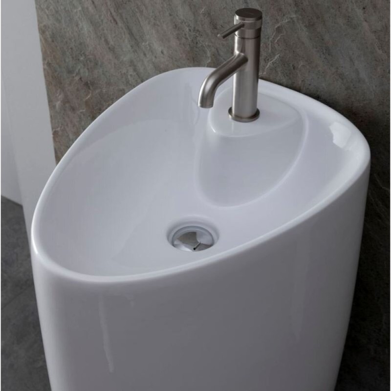 Раковина напольная Allen Brau Infinity 4.21015.20, 43.5 см, керамика, белая