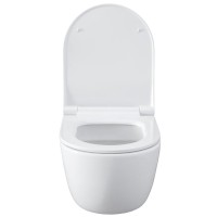 Подвесной унитаз Allen Brau Priority 36 x 54 см, безободковый, белый, 4.31001.20