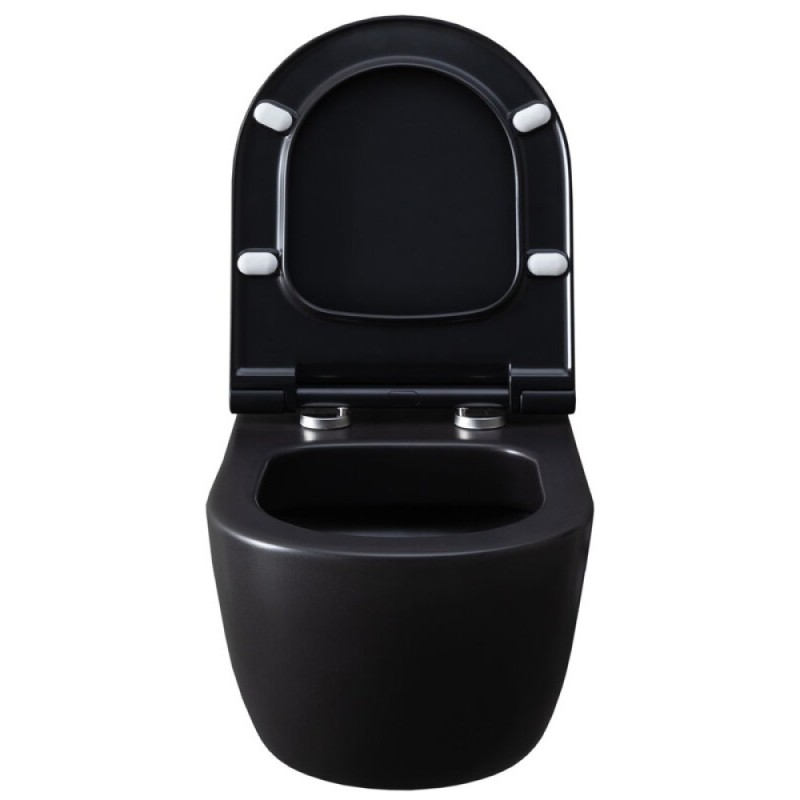 Подвесной унитаз Allen Brau Priority 4.31001.31 36 x 54 см, безободковый, черный