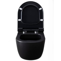 Подвесной унитаз Allen Brau Priority 4.31001.31 36 x 54 см, безободковый, черный