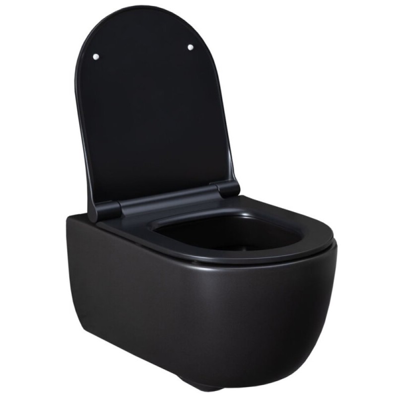 Подвесной унитаз Allen Brau Priority 4.31001.31 36 x 54 см, безободковый, черный