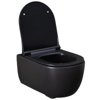 Подвесной унитаз Allen Brau Priority 4.31001.31 36 x 54 см, безободковый, черный