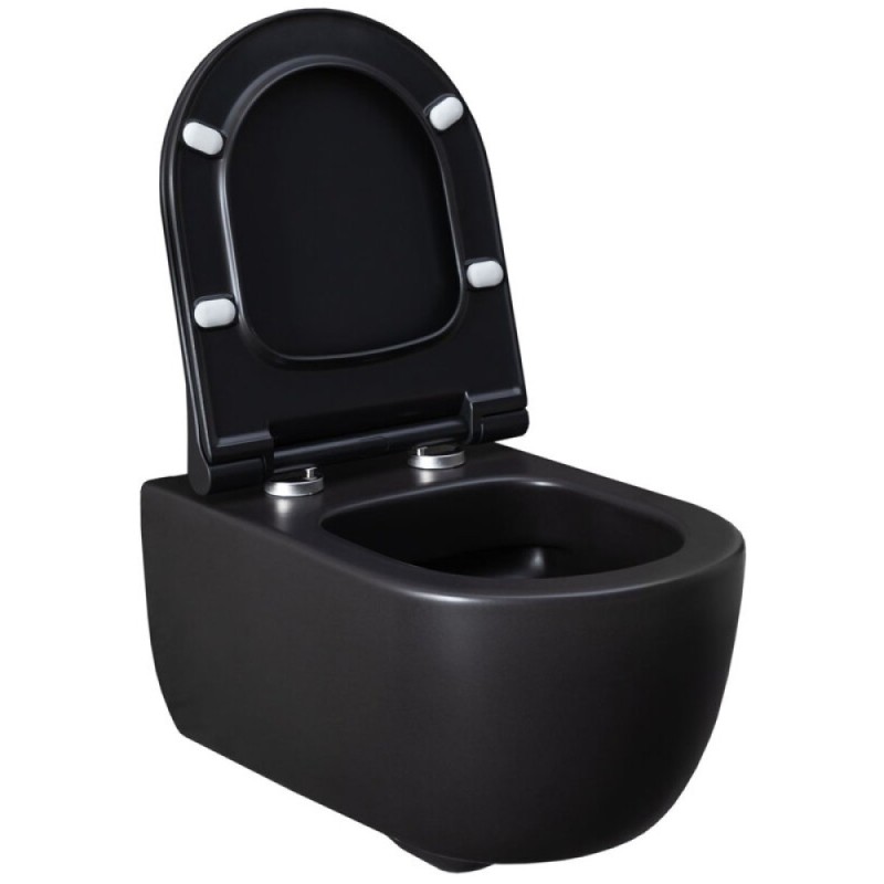 Подвесной унитаз Allen Brau Priority 4.31001.31 36 x 54 см, безободковый, черный