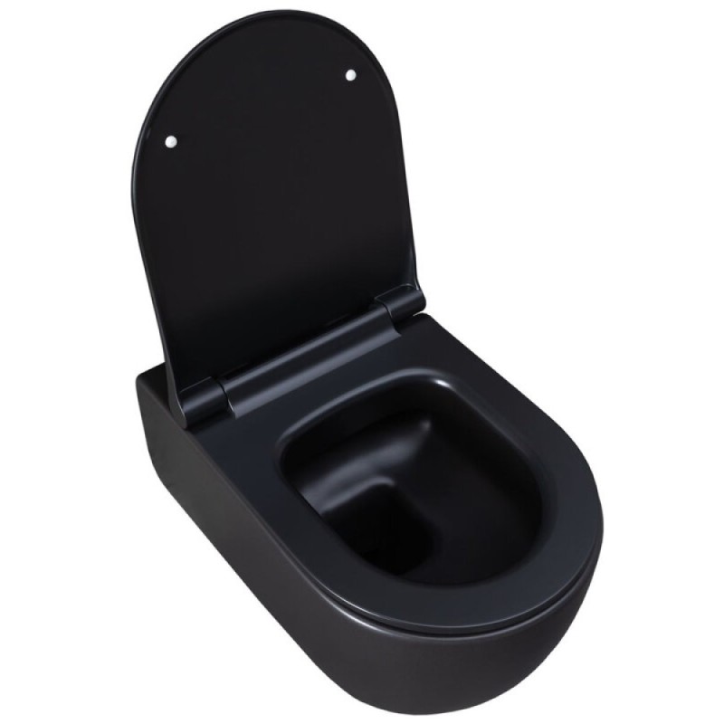 Подвесной унитаз Allen Brau Priority 4.31001.31 36 x 54 см, безободковый, черный