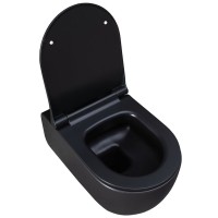 Подвесной унитаз Allen Brau Priority 4.31001.31 36 x 54 см, безободковый, черный