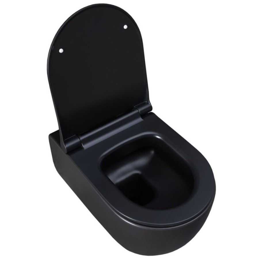 Подвесной унитаз Allen Brau Priority 4.31001.31 36 x 54 см, безободковый, черный