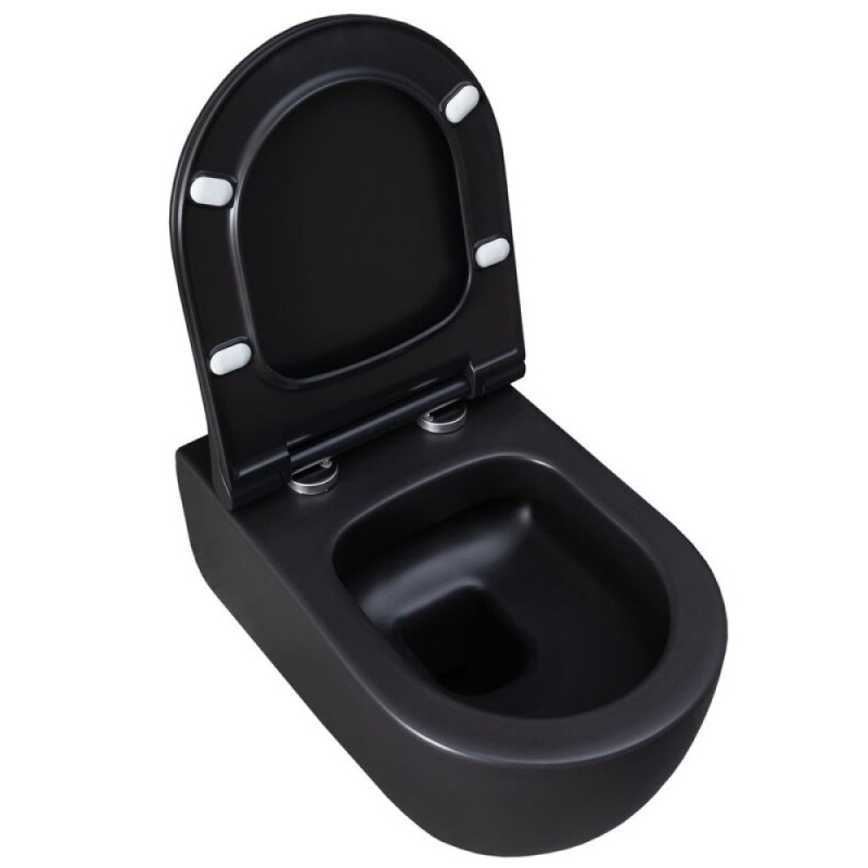 Подвесной унитаз Allen Brau Priority 4.31001.31 36 x 54 см, безободковый, черный