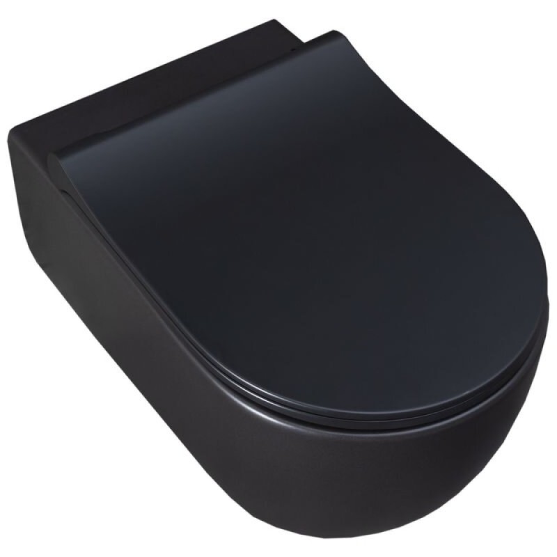 Подвесной унитаз Allen Brau Priority 4.31001.31 36 x 54 см, безободковый, черный