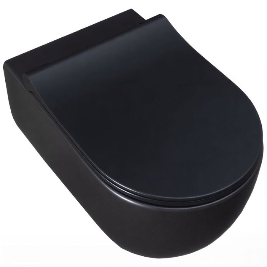 Подвесной унитаз Allen Brau Priority 4.31001.31 36 x 54 см, безободковый, черный