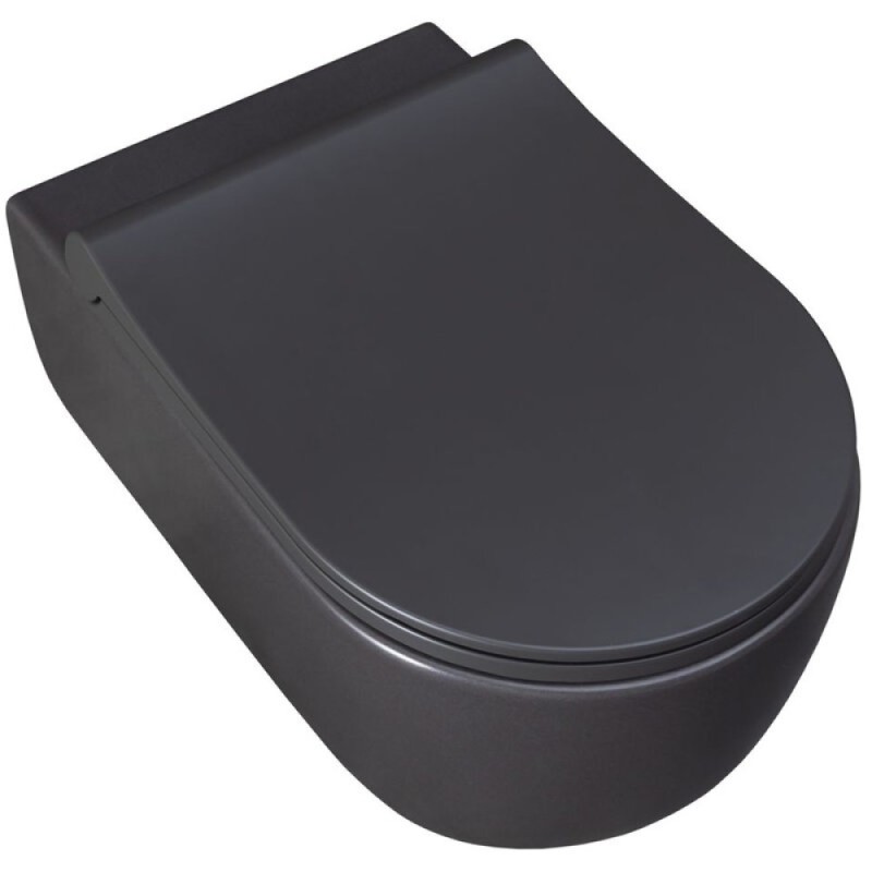 Подвесной унитаз Allen Brau Priority 4.31001.AN 36 x 54 см, безободковый, антрацит