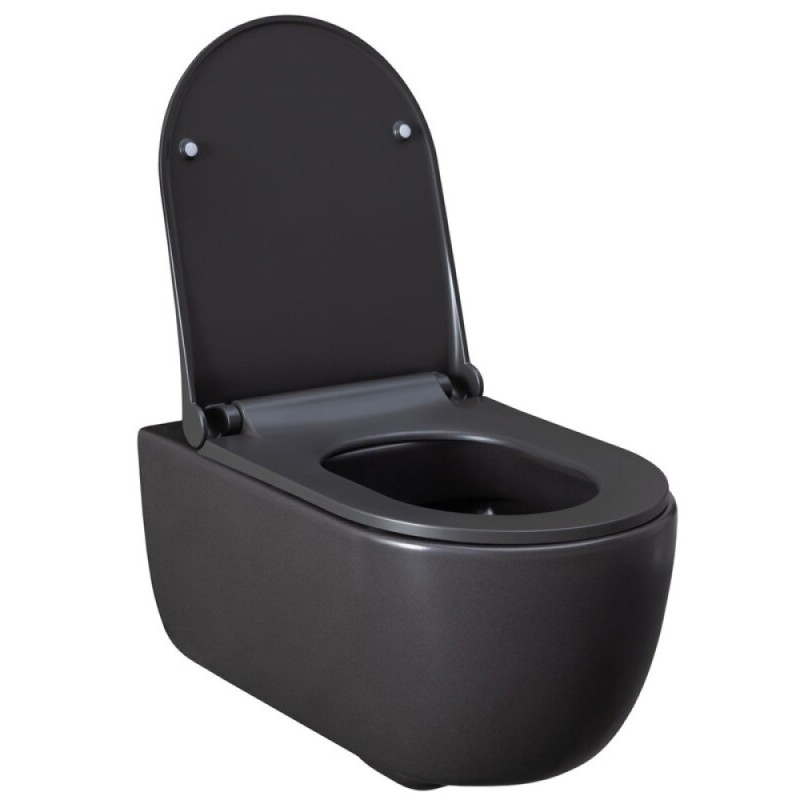 Подвесной унитаз Allen Brau Priority 4.31001.AN 36 x 54 см, безободковый, антрацит