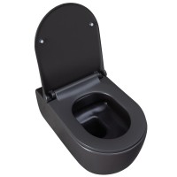 Подвесной унитаз Allen Brau Priority 4.31001.AN 36 x 54 см, безободковый, антрацит