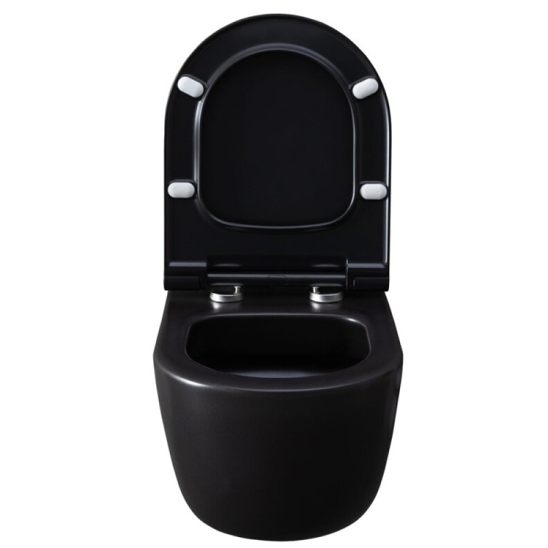 Подвесной унитаз Allen Brau Priority 4.31002.31 2 36 x 49 см, безободковый, черный матовый