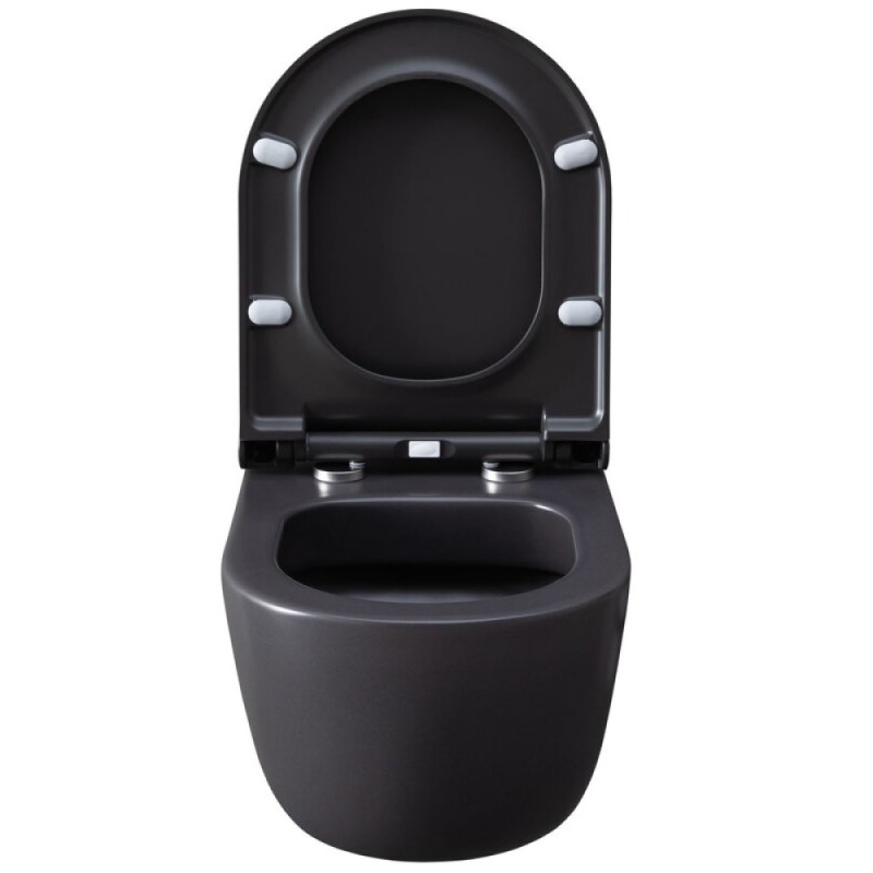 Подвесной унитаз Allen Brau Priority 4.31002.AN 2 36 x 49 см, безободковый, антрацит