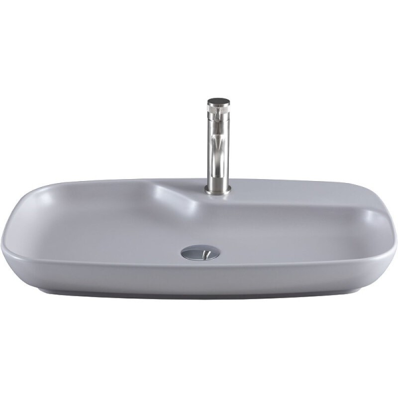 Раковина Allen Brau Liberty 2, 70 см, керамика, цвет антрацит, 4.32011.AN