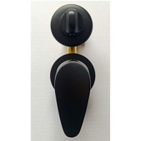 Душевая кабина Frank F400 Black без крыши, 100 x 100 см, низкий поддон, стекла прозрачные, профиль черный, 400004