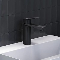 Смеситель для раковины Damixa Merkur 400210300, цвет черный матовый