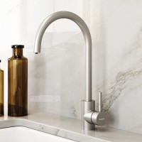 Смеситель для кухни Damixa Merkur 400721400, с каналом питьевой воды, никель