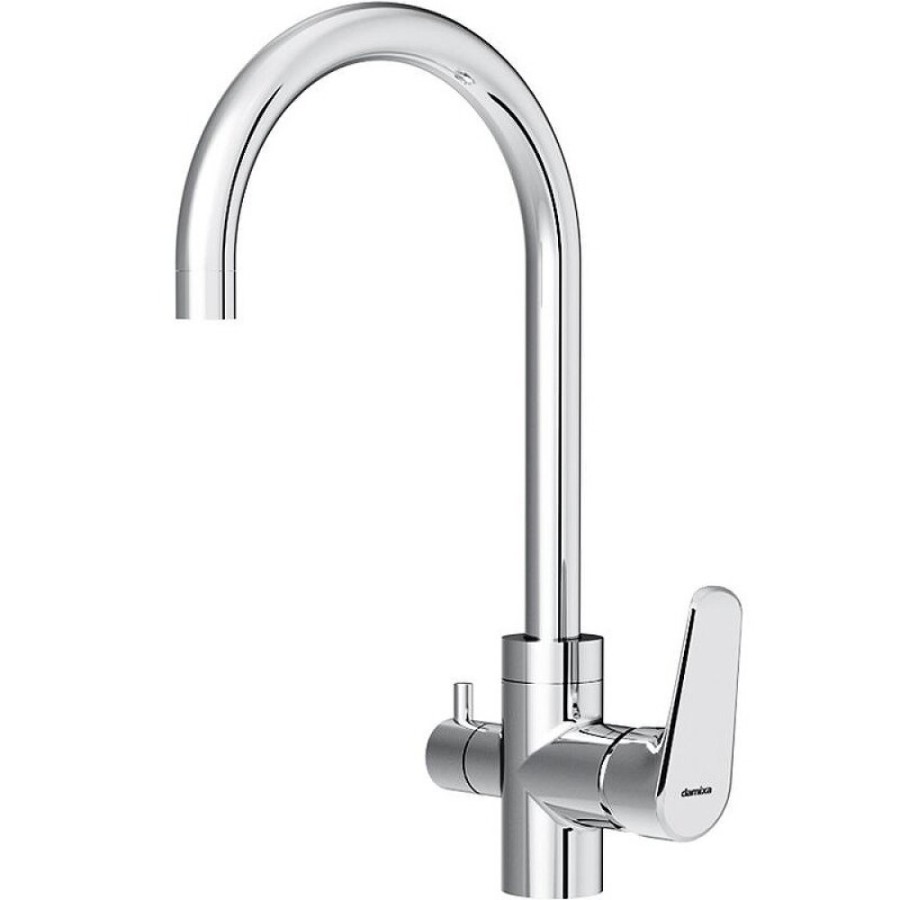 Смеситель для кухни Damixa Merkur 400730000, с каналом питьевой воды, хром