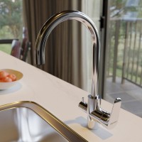 Смеситель для кухни Damixa Merkur 400730000, с каналом питьевой воды, хром
