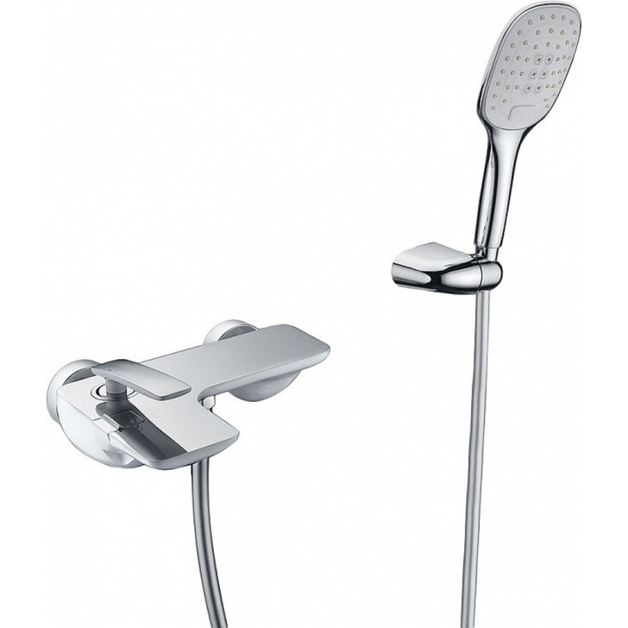 Смеситель Timo Helmi 4014/00-16Y chrome white для ванны и душа, хром