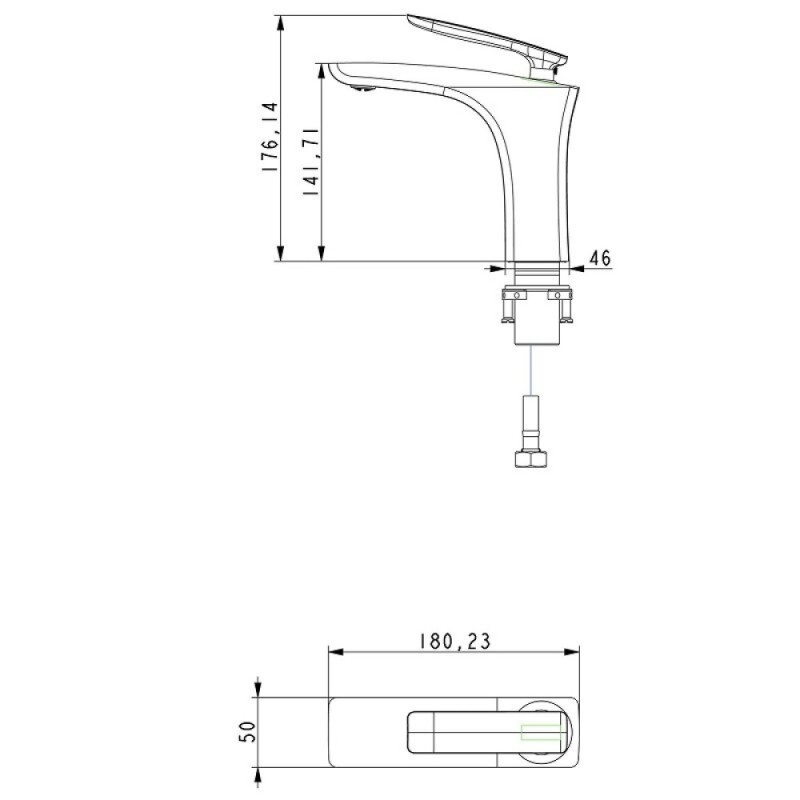 Смеситель Timo Helmi 4061/03F для раковины, цвет чёрный матовый