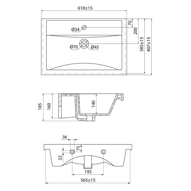 Раковина Iddis Optima Home 4076000i28, 60 см, фарфор, белый