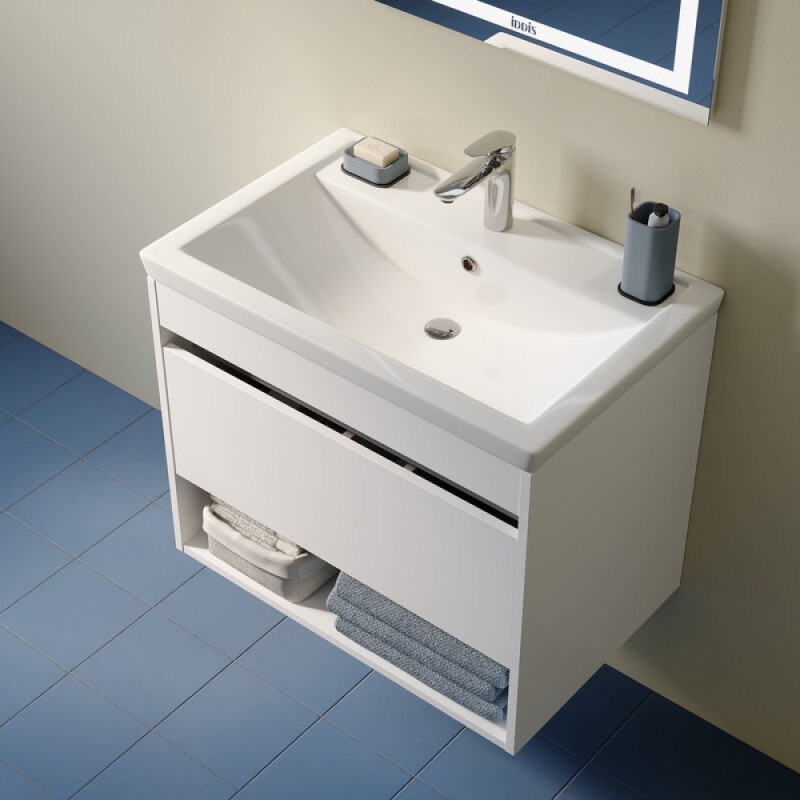 Раковина Iddis Optima Home 4077000i28, 70 см, фарфор, белый