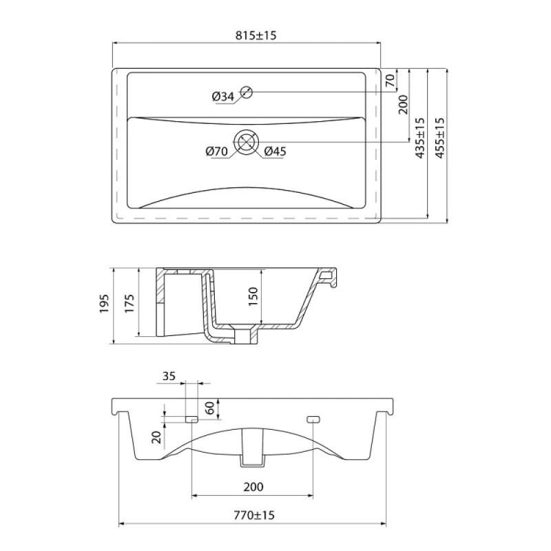 Раковина Iddis Optima Home 4078000i28, 80 см, фарфор, белый
