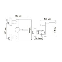 Смеситель WasserKRAFT 4102 для душа, хром