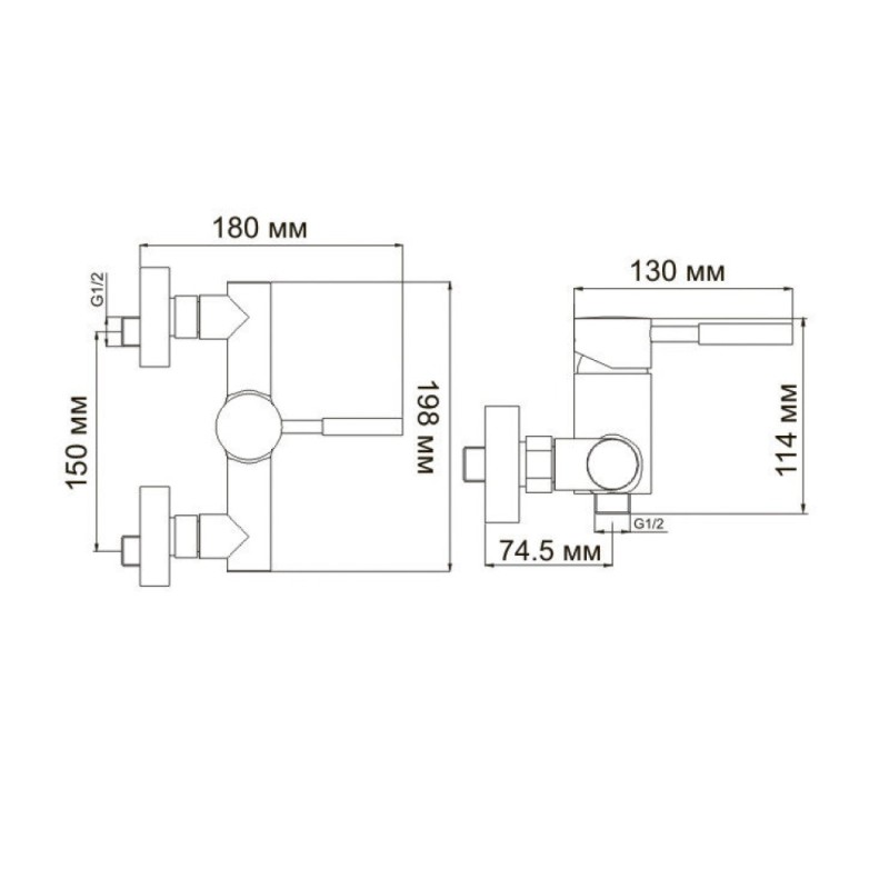 Смеситель WasserKRAFT 4102 для душа, хром