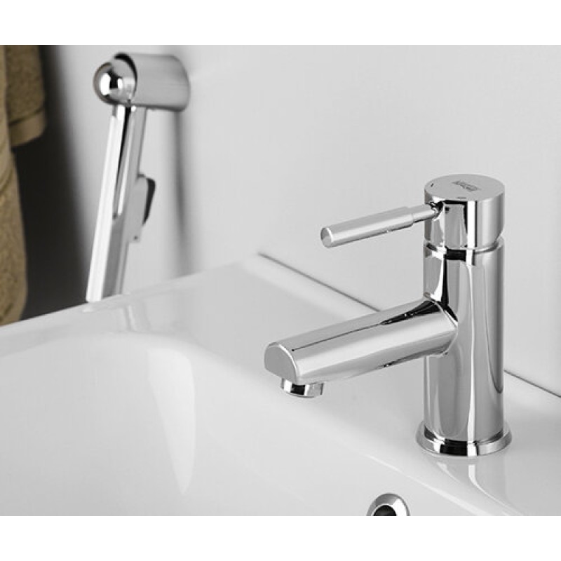 Смеситель WasserKRAFT 4108 для раковины с гигиеническим душем, хром