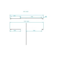 Душевая дверь RGW PA-02B NEW, 120 х 185 см, стекло прозрачное, профиль черный, 41080212-14