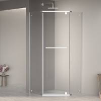 Душевой уголок RGW PA-82 Passage 41088200-11, 100 х 100 см, стекло прозрачное, профиль хром
