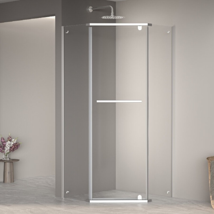 Душевой уголок RGW PA-82 Passage 41088200-11, 100 х 100 см, стекло прозрачное, профиль хром