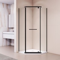 Душевой уголок RGW Passage PA-82B 41088288-14, 80 х 80 см, стекло прозрачное, профиль черный