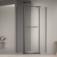 Душевой уголок RGW PA-82B Passage 41088299-14, 90 х 90 см, стекло прозрачное, профиль черный