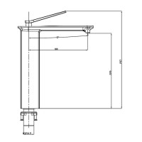 Смеситель Timo Halti 4111/00F chrome для раковины высокий