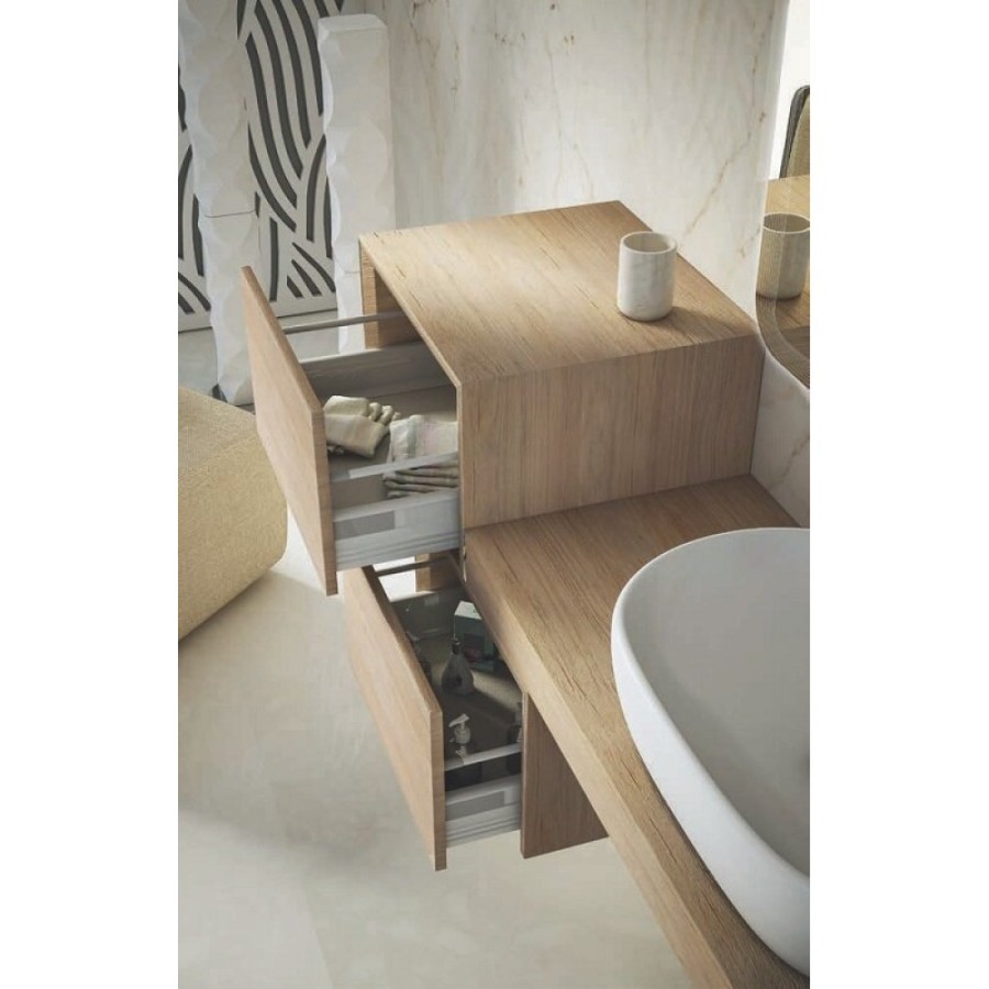 Столешница Cezares Tavolone, 41581, 90 х 43 см, цвет Rovere tabacco