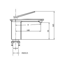 Смеситель Timo Halti 4161/00F chrome для раковины