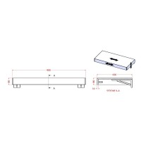 Консоль Cezares Tavolone 41785, 90 см, подвесная, bianco opaco