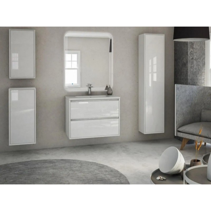 Тумба под раковину Cezares Glass, 41797, 74 см, цвет Bianco Lucido