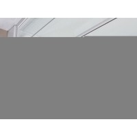 Душевая кабина Frank F418R White без крыши, 100 x 80 см, низкий поддон, стекла прозрачные, профиль белый, 418019