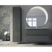 Тумба под раковину Cezares Glass 41805, 100 см, подвесная, antracite