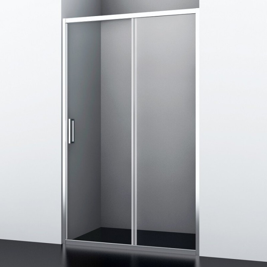 Душевая дверь WasserKRAFT 41S13 110 x 200 см, стекло прозрачное, профиль серебристый