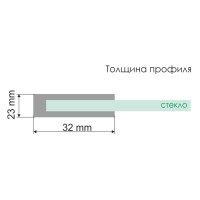 Душевая дверь WasserKRAFT Main, универсальная, 130 х 200 см, 41S30