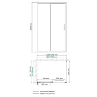 Душевой уголок WasserKRAFT Main 41S32, 130 х 80 см, стекло прозрачное, профиль серебристый