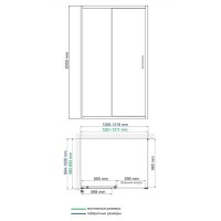 Душевой уголок WasserKRAFT Main 41S34, 130 х 100 см, стекло прозрачное, профиль серебристый