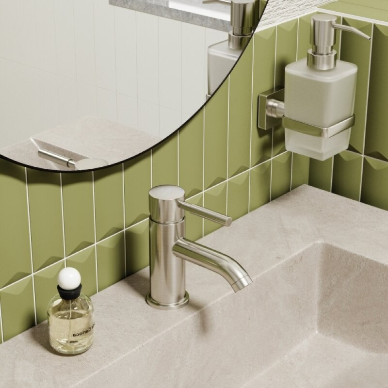 Смеситель для раковины WasserKRAFT Wern, никель, 4205